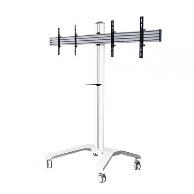 Universal Twin Screen VC Trolley - White